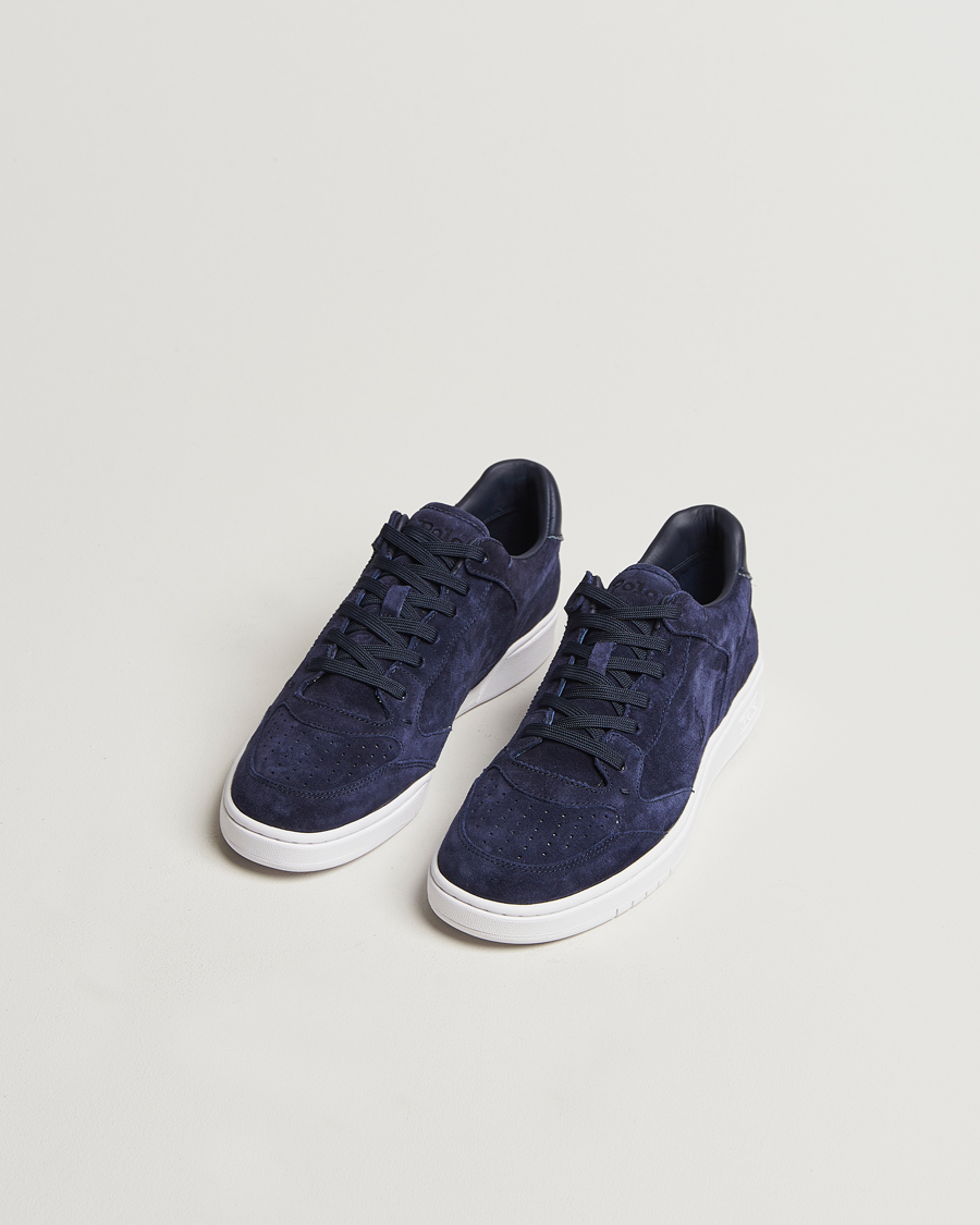 Homme |  | Polo Ralph Lauren | Polo Court Sneaker Navy Suede