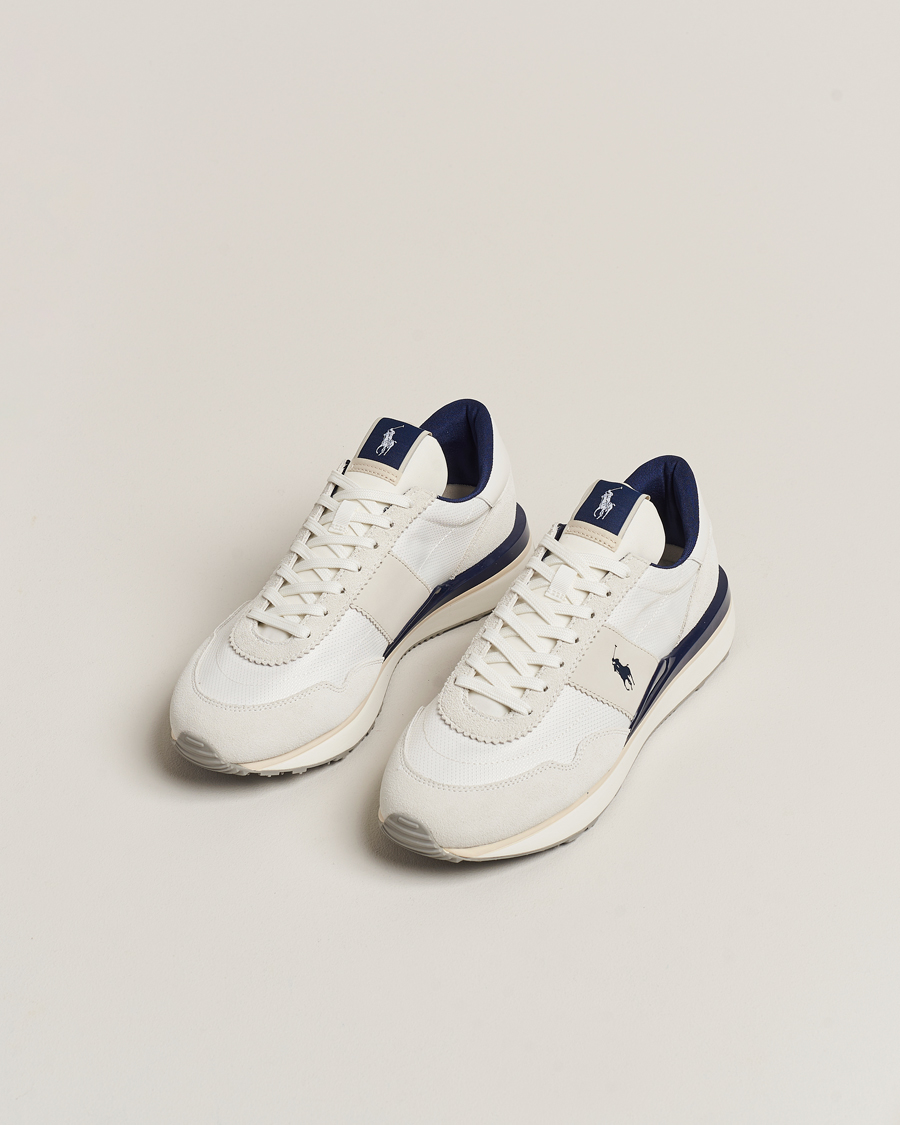 Homme |  | Polo Ralph Lauren | Train 89 PP Sneaker Deckwash White/Newport Navy