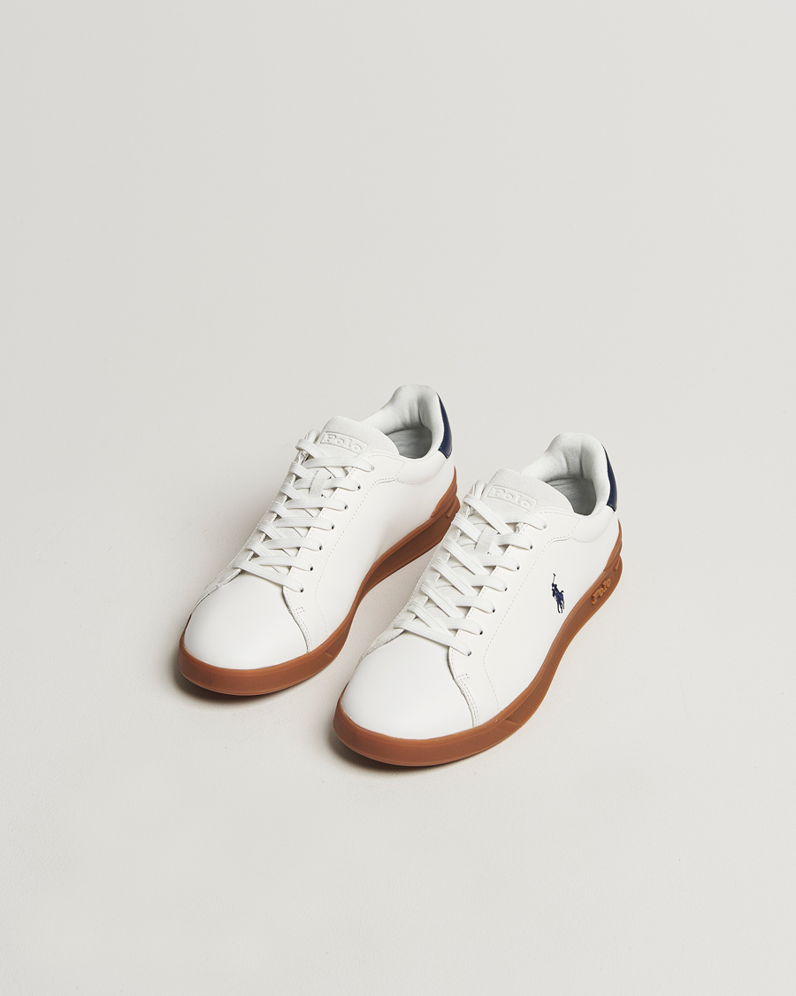 Homme |  | Polo Ralph Lauren | Heritage Count II Low Sneaker Deckwash White/Navy