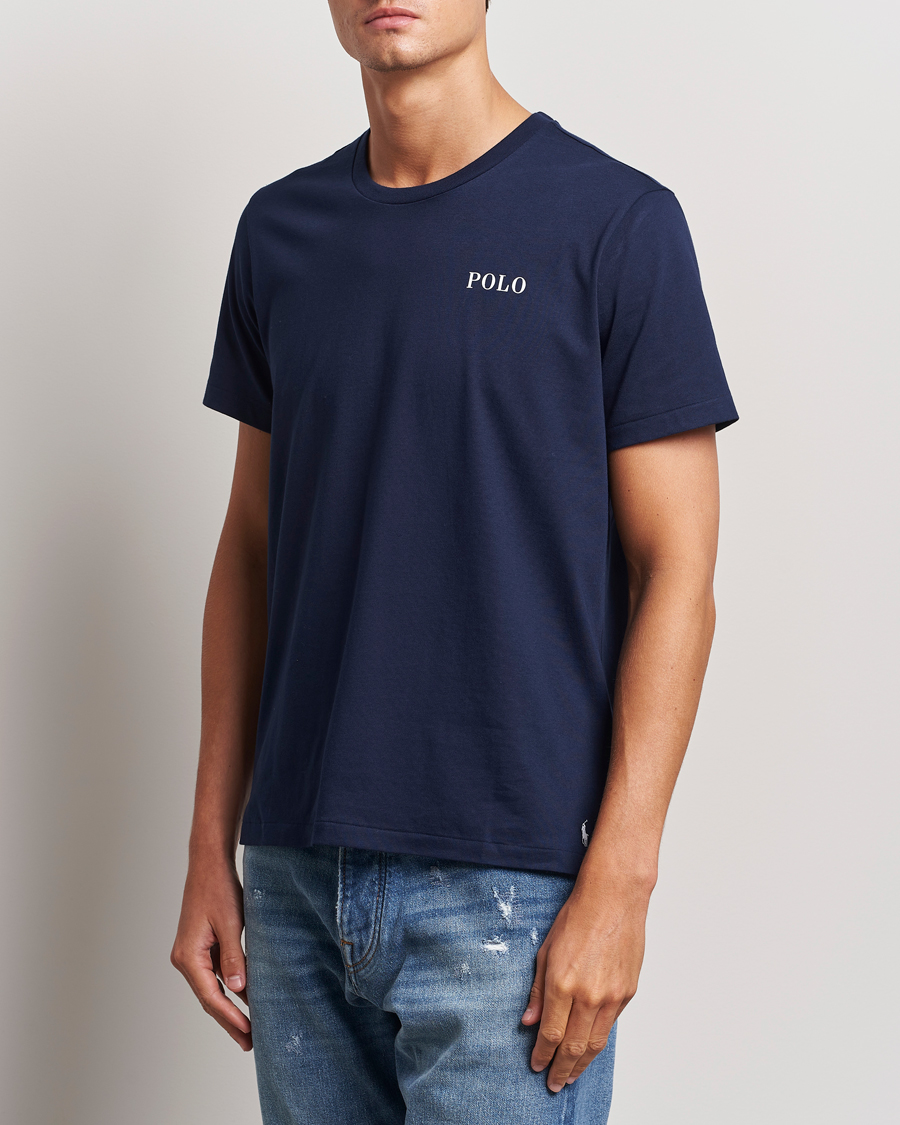 Homme |  | Polo Ralph Lauren | Logo Cotton Jersey Sleep T-Shirt Cruise Navy