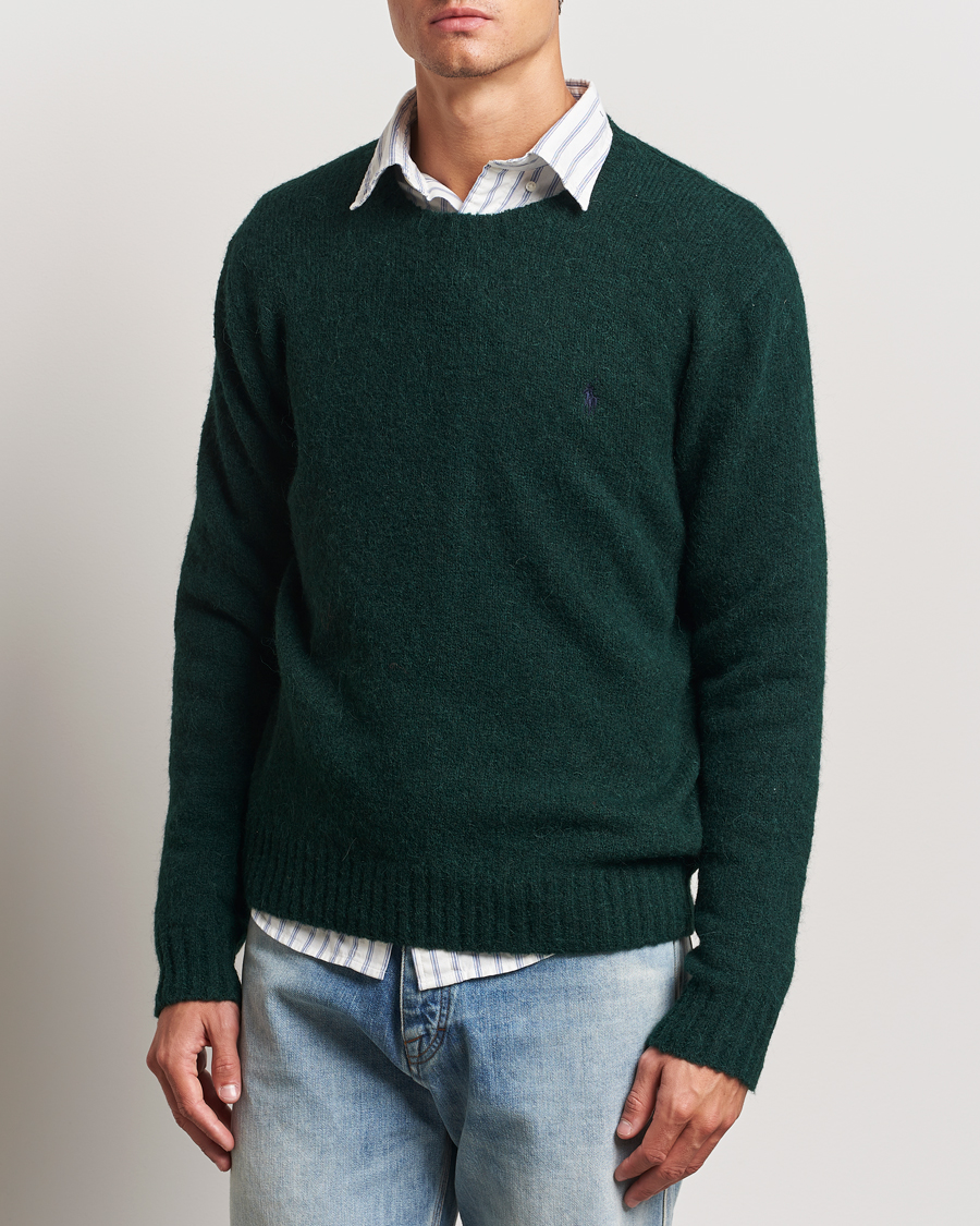 Homme |  | Polo Ralph Lauren | Alpaca Crew Neck Sweater Moss Agate