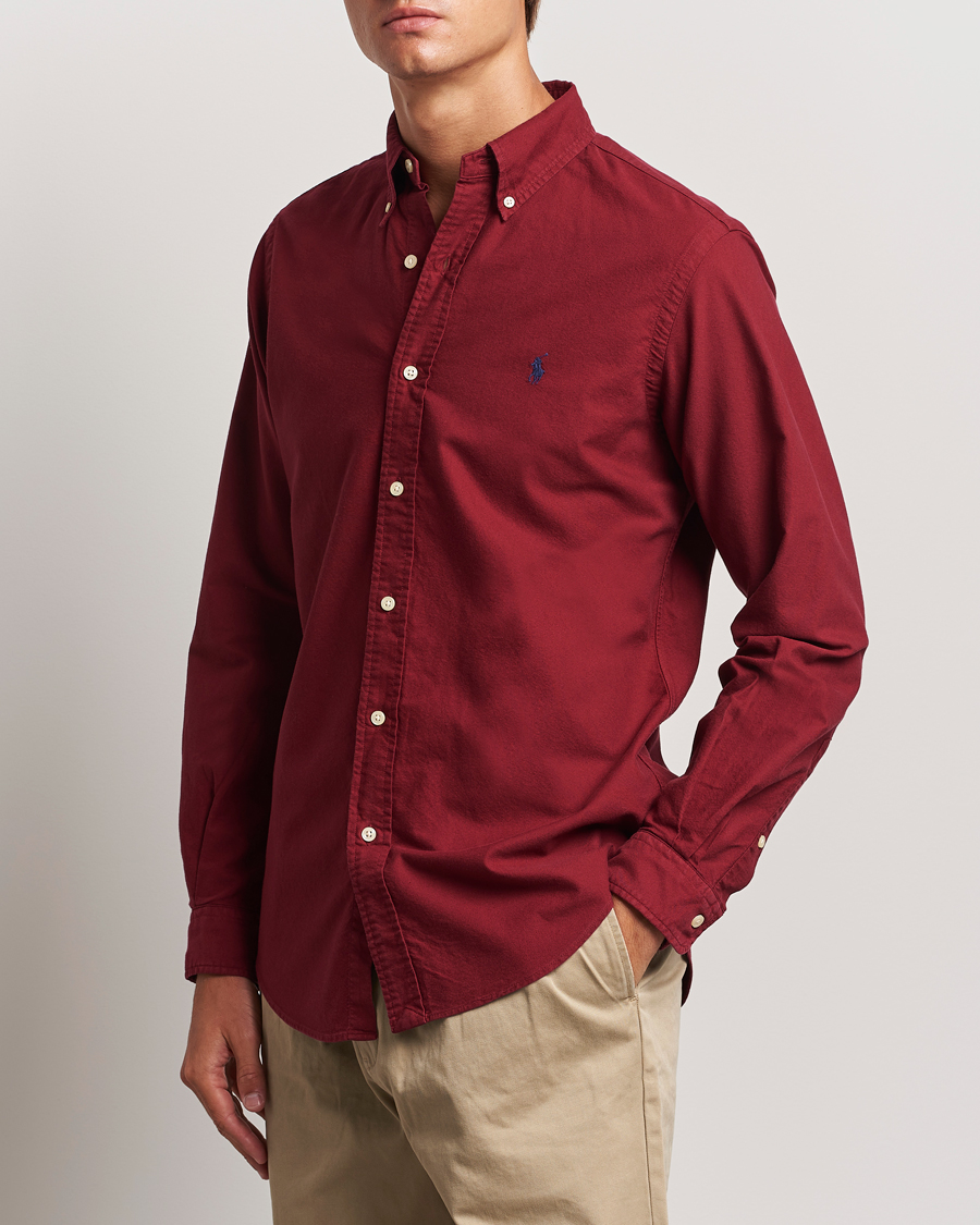 Homme |  | Polo Ralph Lauren | Custom Slim Fit Oxford Shirt Red Carpet