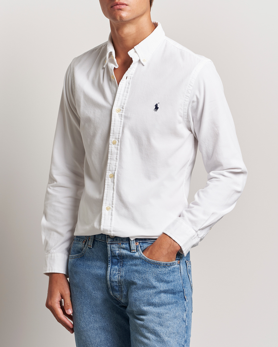 Homme |  | Polo Ralph Lauren | Slim Fit Corduroy Shirt White