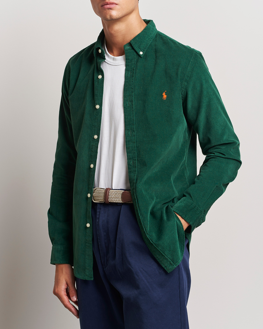 Homme | Chemises | Polo Ralph Lauren | Slim Fit Corduroy Shirt Vintage Pine