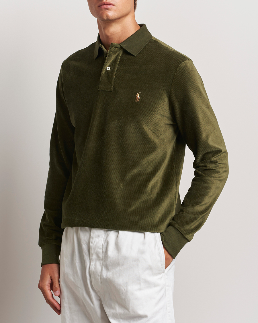 Homme |  | Polo Ralph Lauren | Corduroy Long Sleeve Polo Dark Loden