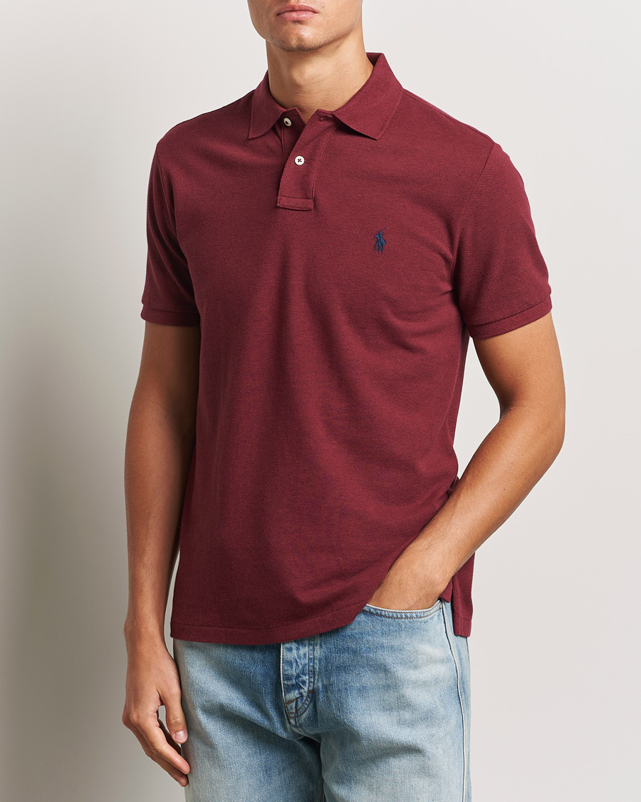 Homme |  | Polo Ralph Lauren | Custom Slim Fit Polo Vintage Port Heather