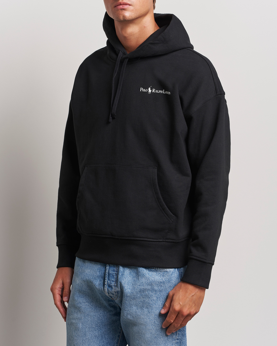 Homme |  | Polo Ralph Lauren | Heavy Fleece Hoodie Polo Black