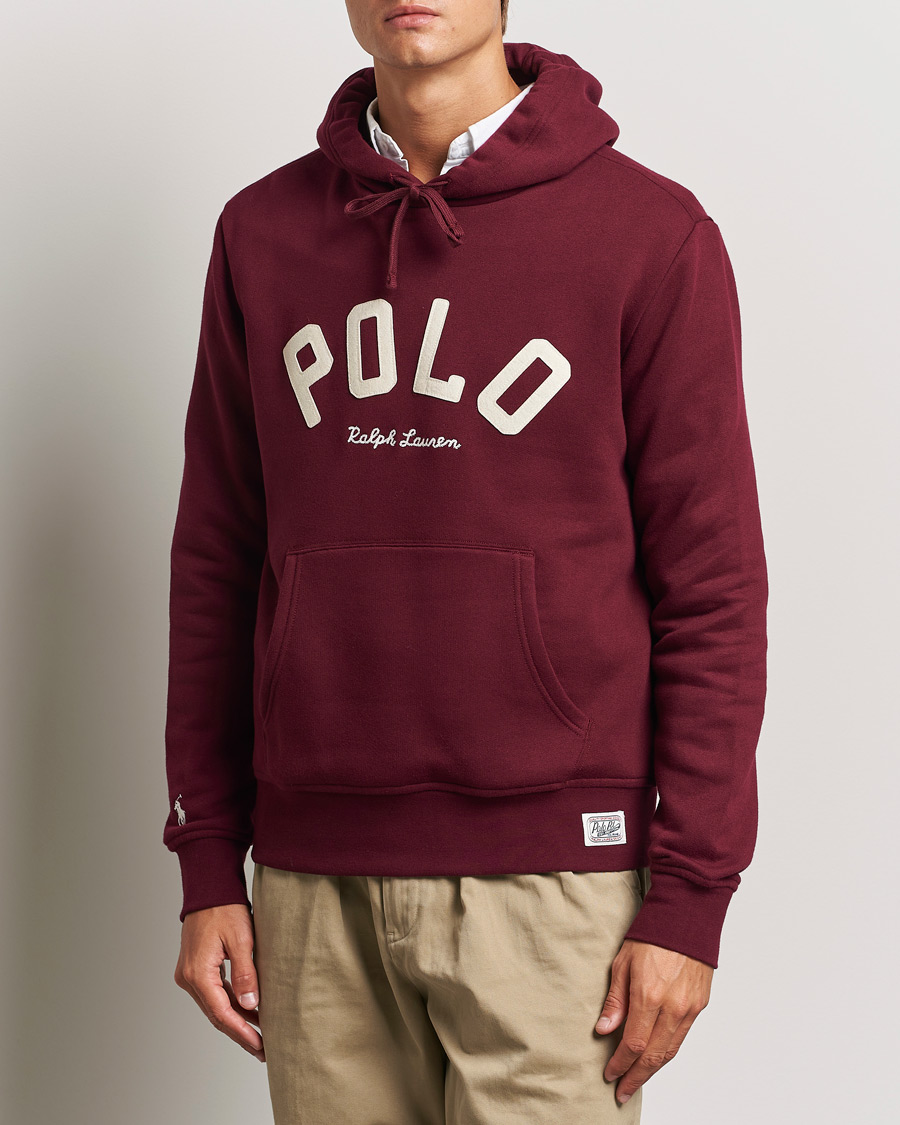 Homme |  | Polo Ralph Lauren | RL Varsity Fleece Hoodie Classic Wine