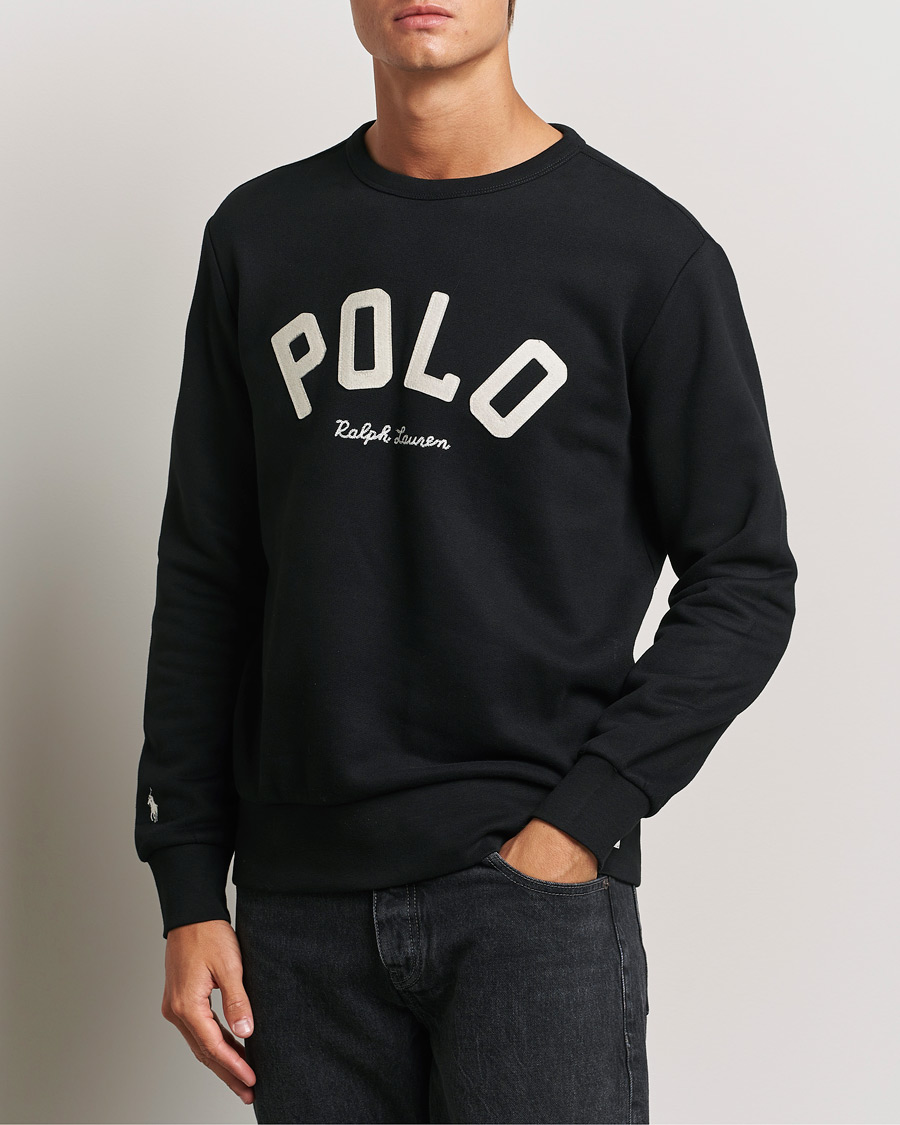 Homme |  | Polo Ralph Lauren | RL Varsity Sweatshirt Polo Black