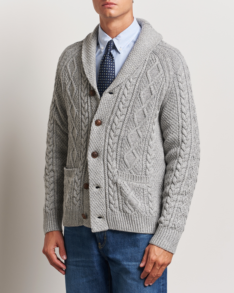 Homme |  | Polo Ralph Lauren | Cotton Shawl Cardigan Grey Combo