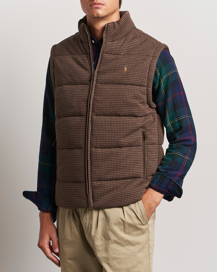 Homme |  | Polo Ralph Lauren | Quilted Vest Cedar Heather Dogtooth