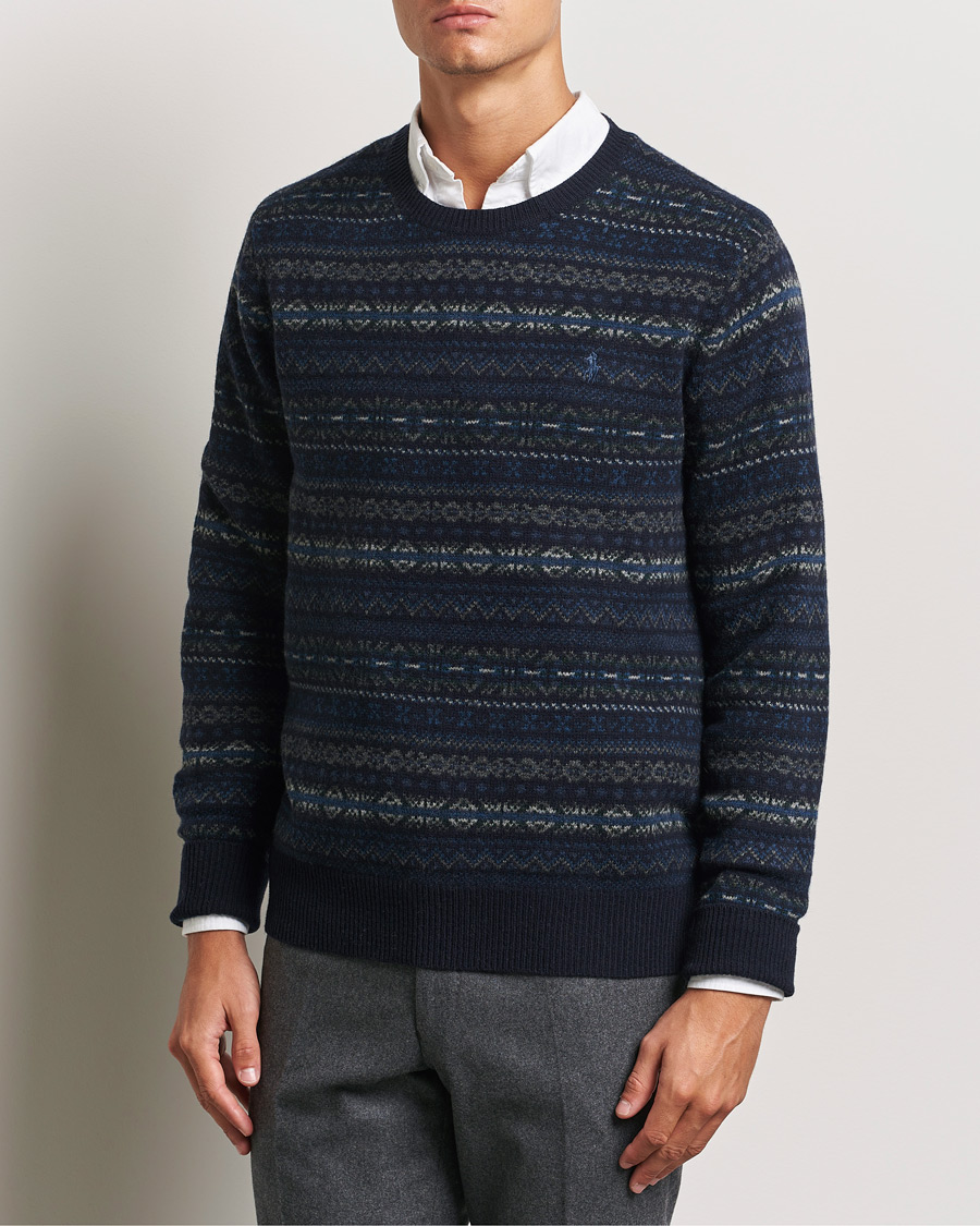 Homme |  | Polo Ralph Lauren | Wool Fairisle Sweater Navy Combo