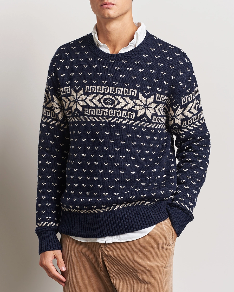 Homme |  | Polo Ralph Lauren | Cotton/Cashmere Crew Neck Navy Combo