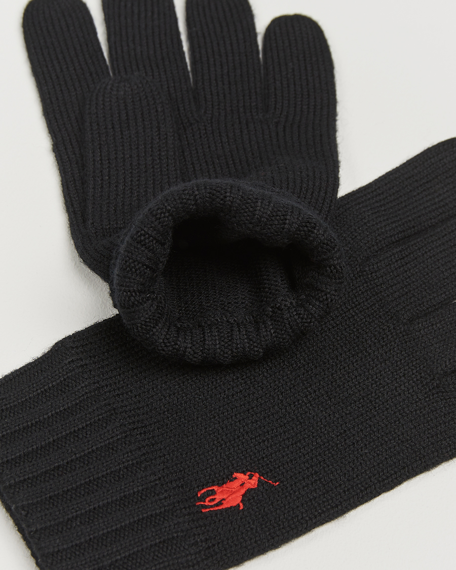 Homme |  | Polo Ralph Lauren | Merino Gloves Polo Black