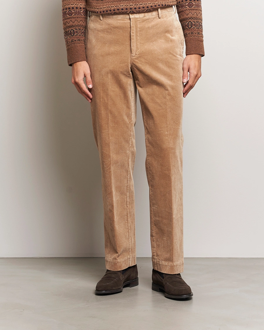 Homme |  | Polo Ralph Lauren | Corduroy Pleated Trousers Hazelnut