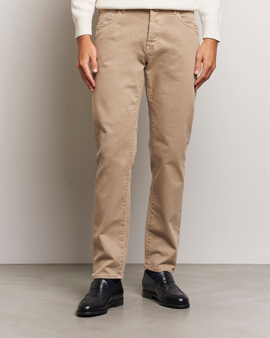 Homme |  | Incotex | 5-Pocket Bull Denim Pants Beige