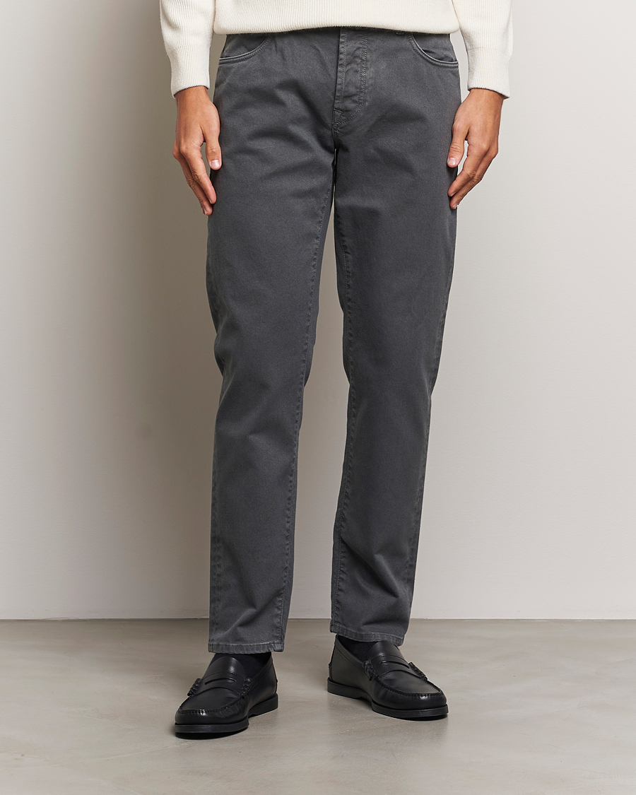 Homme |  | Incotex | 5-Pocket Bull Denim Pants Dark Grey