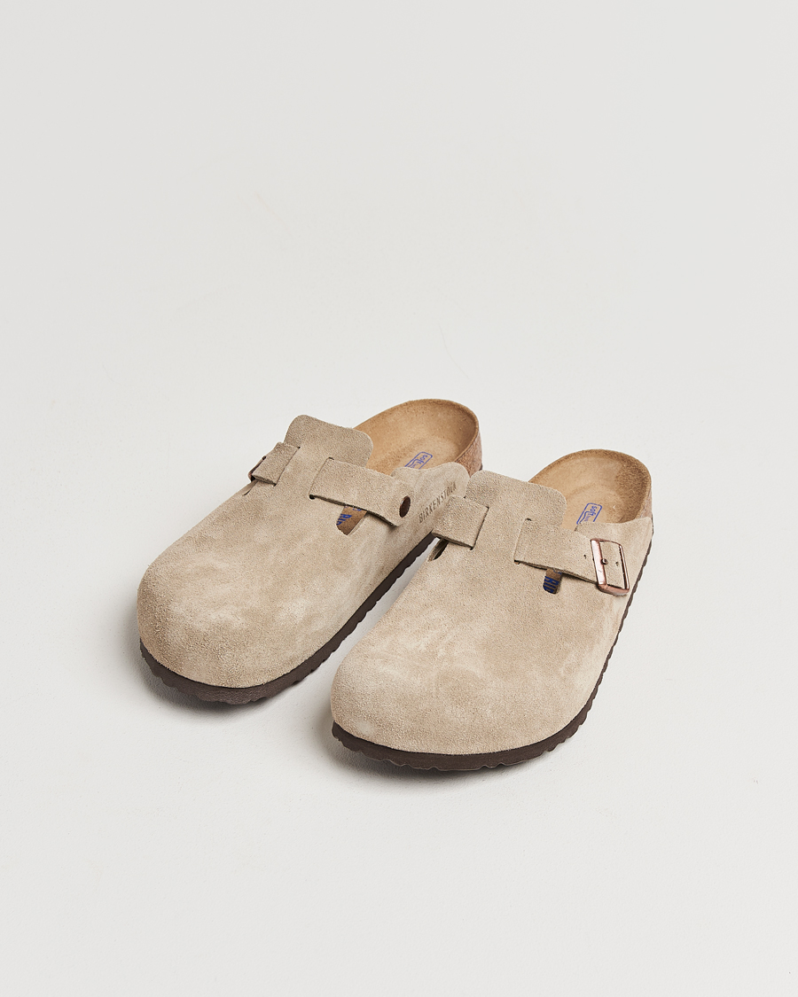 Homme |  | BIRKENSTOCK | Boston Soft Footbed Taupe Suede