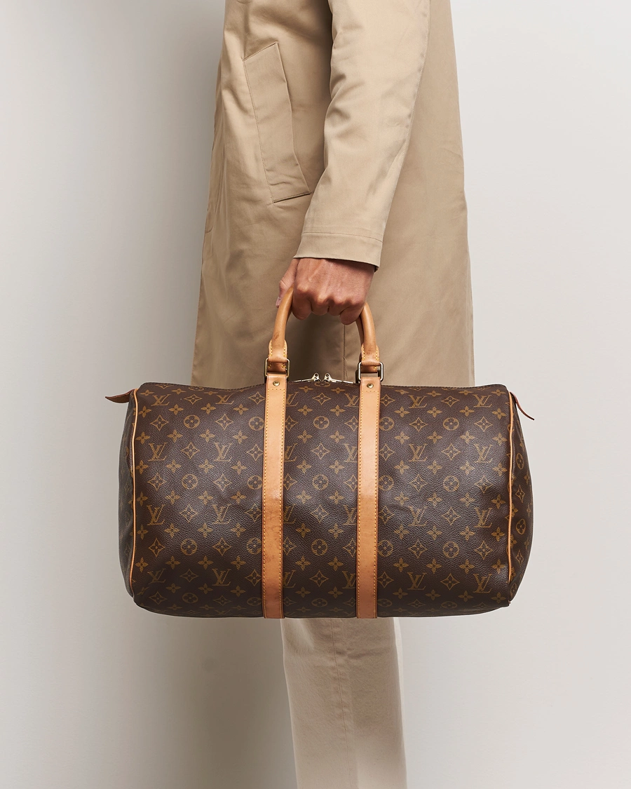 Homme | Pre-Owned & Vintage Bags | Louis Vuitton Pre-Owned | Keepall 45 Bag Monogram 