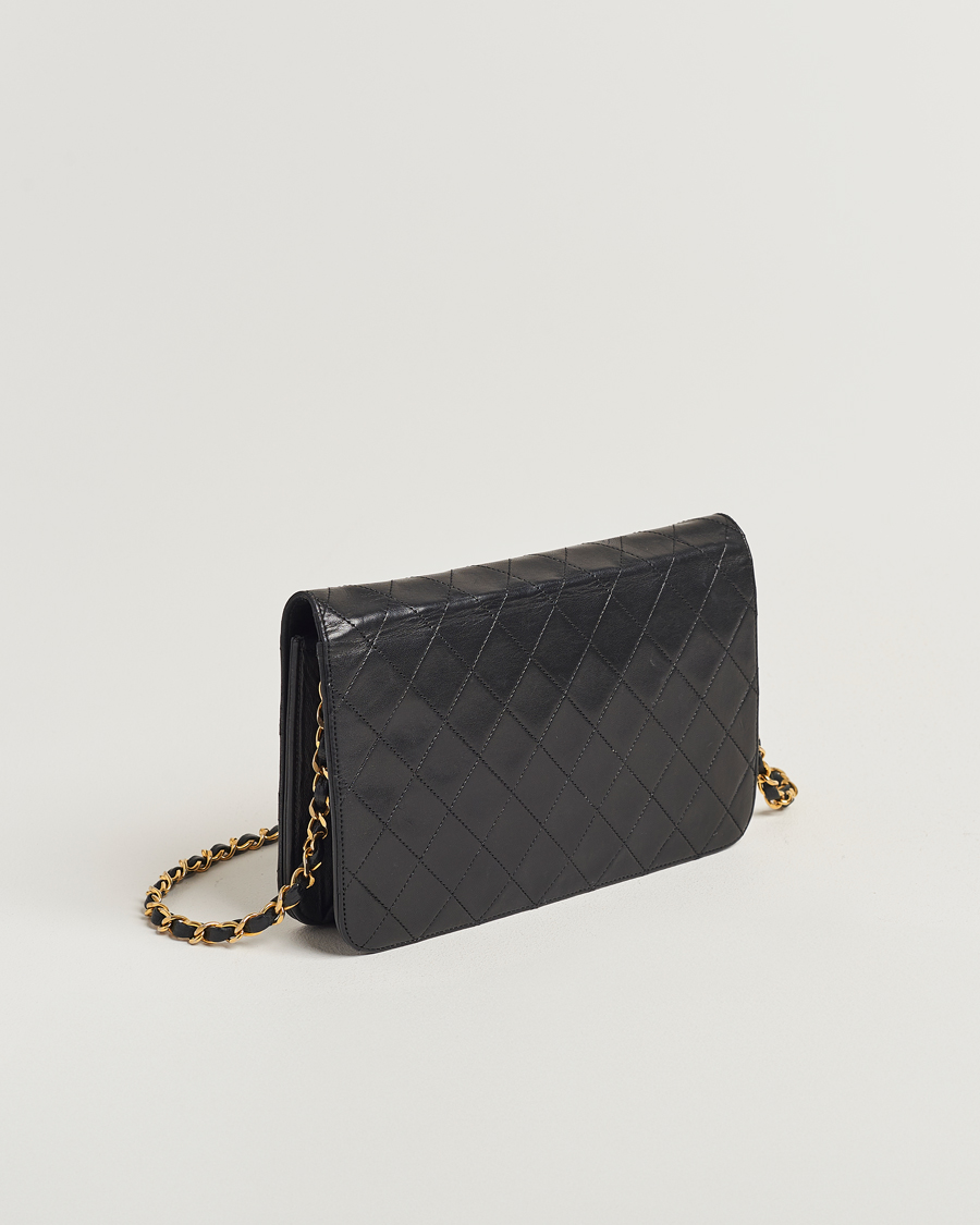 Homme | Chanel Pre-Owned Single Full Flap Bag Black Lambskin | Chanel Pre-Owned | Single Full Flap Bag Black Lambskin