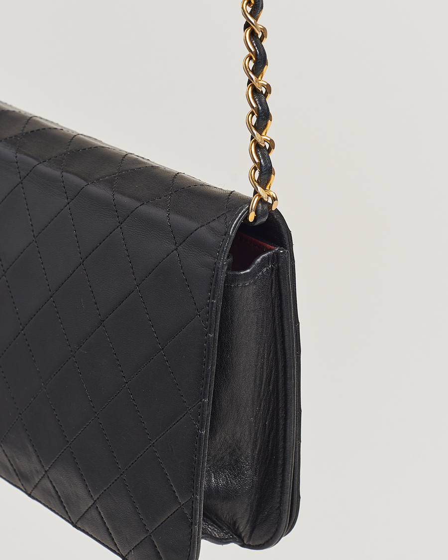 Homme | Chanel Pre-Owned Single Full Flap Bag Black Lambskin | Chanel Pre-Owned | Single Full Flap Bag Black Lambskin