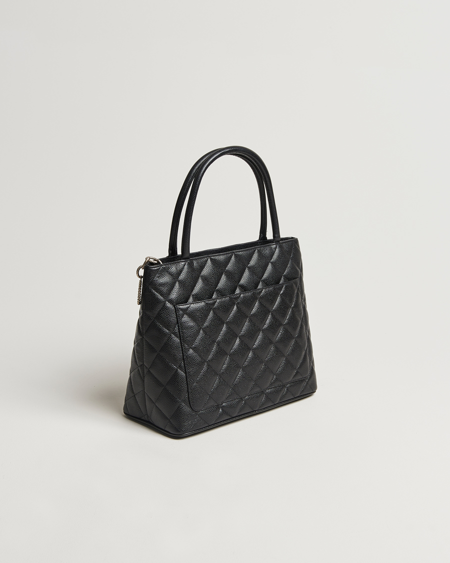 Homme | Gifts for Her | Chanel Pre-Owned | Médallion Tote Bag Black Caviar