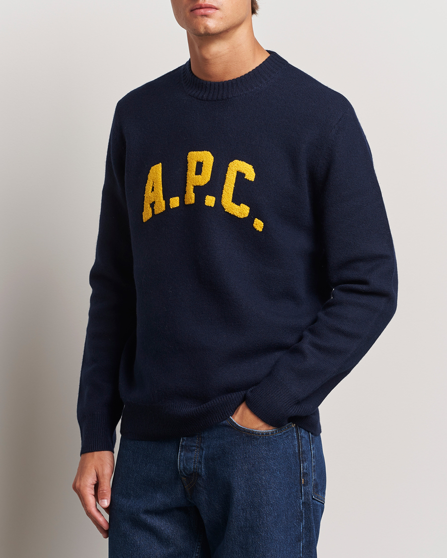 Homme |  | A.P.C. | Joshua Wool Sweater Dark Navy