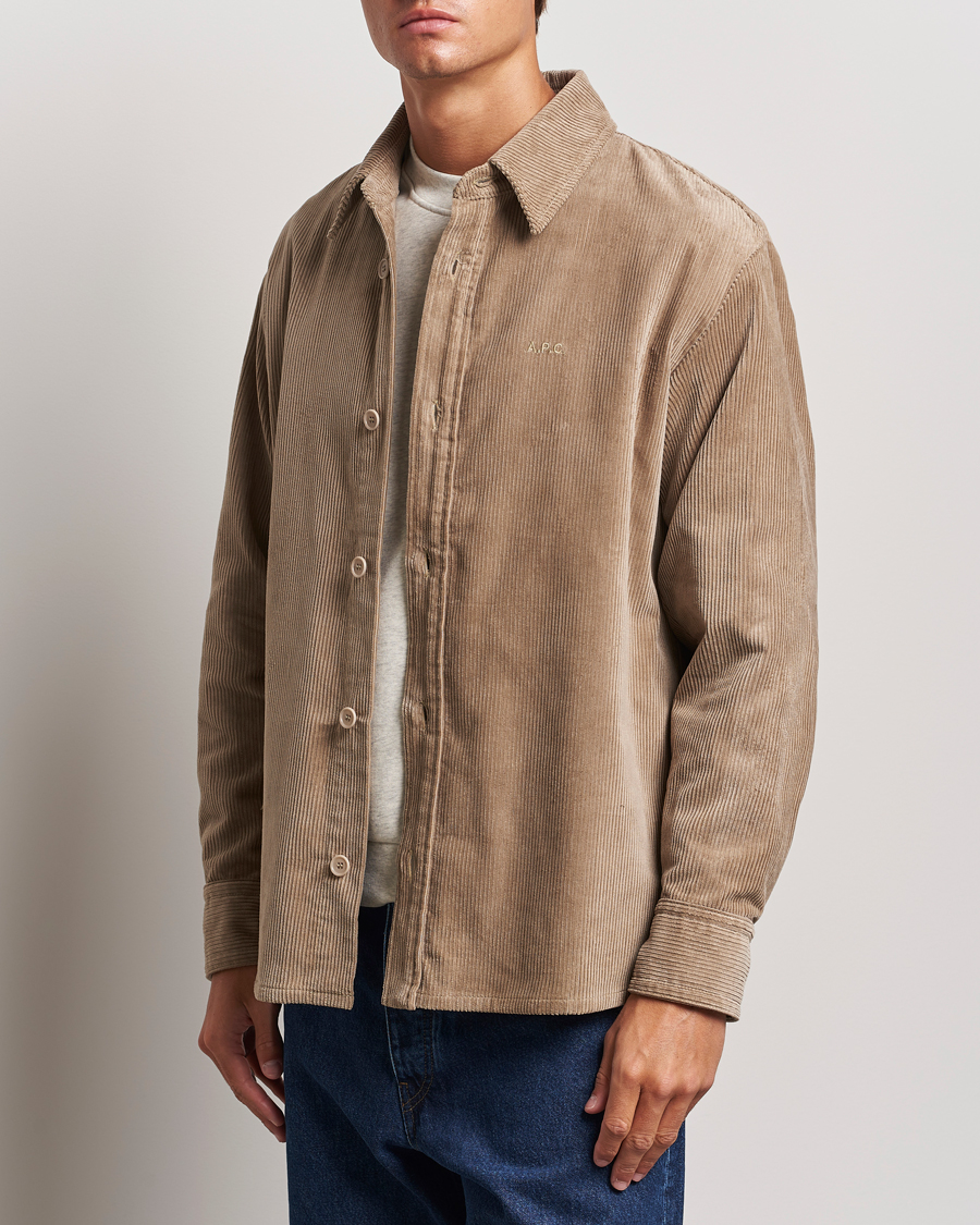 Homme |  | A.P.C. | Bobby Corduroy Overshirt Beige