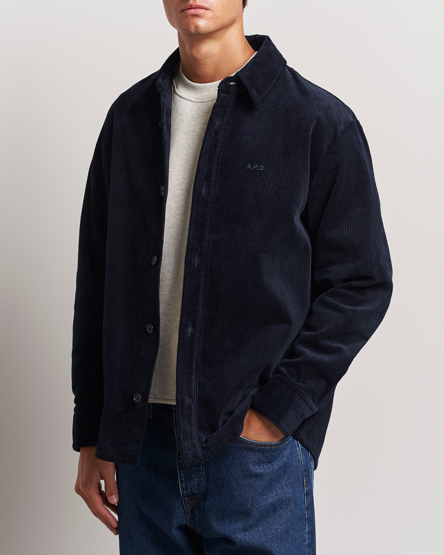 Homme |  | A.P.C. | Bobby Corduroy Overshirt Dark Navy