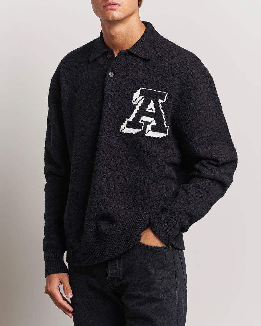 Homme |  | Axel Arigato | Team Polo Sweater Black