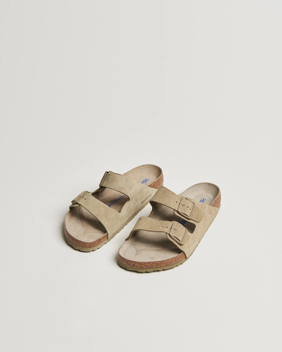 Homme | Chaussures | BIRKENSTOCK | Arizona Soft Footbed Faded Khaki Suede