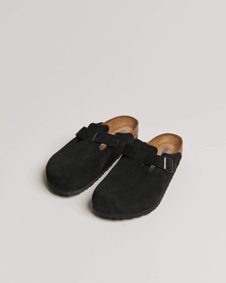 Homme |  | BIRKENSTOCK | Boston Soft Footbed Black Suede