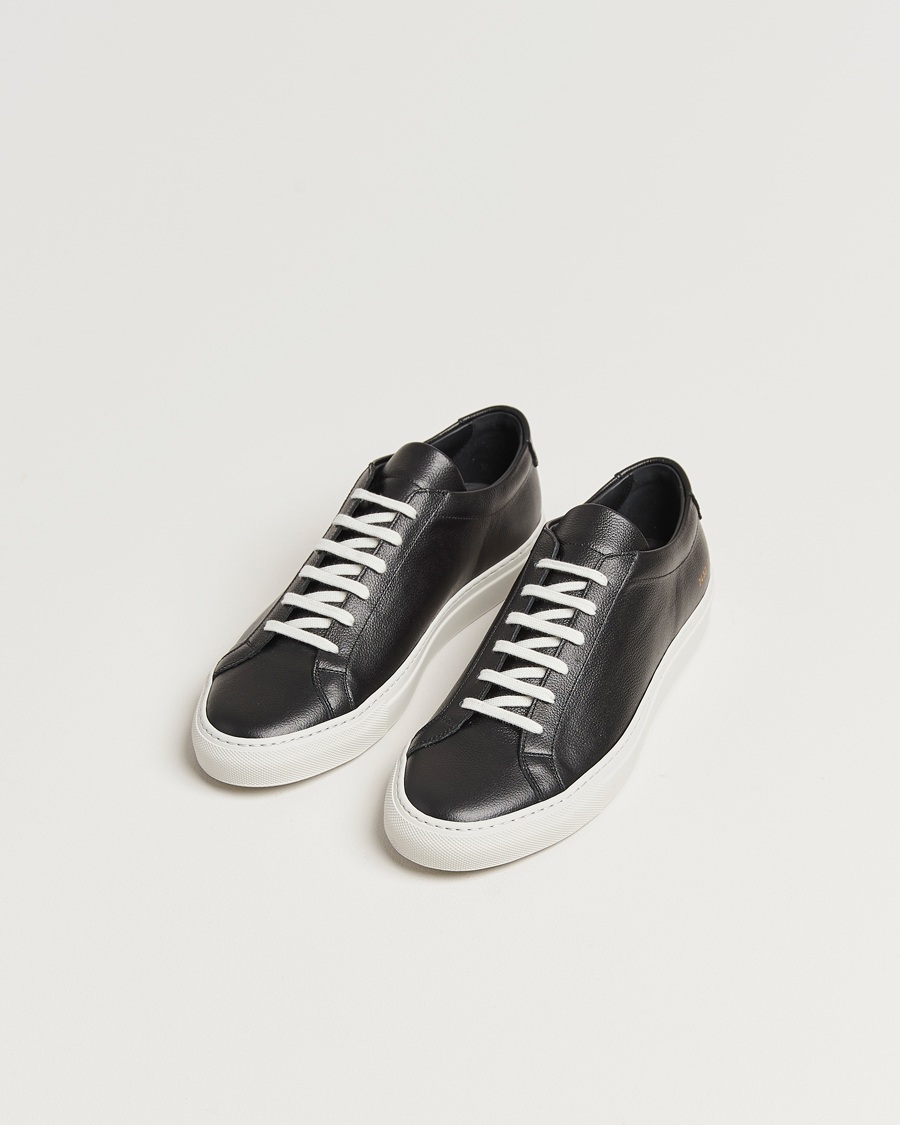 Homme |  | Common Projects | Original Achilles Pebbled Leather Sneaker Black