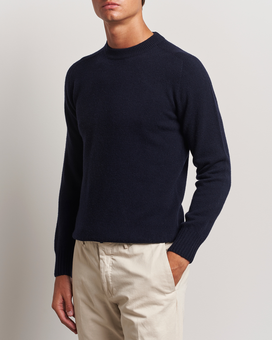 Homme | Pulls Et Tricots | Altea | Wool/Cashmere Crew Neck Pullover Navy