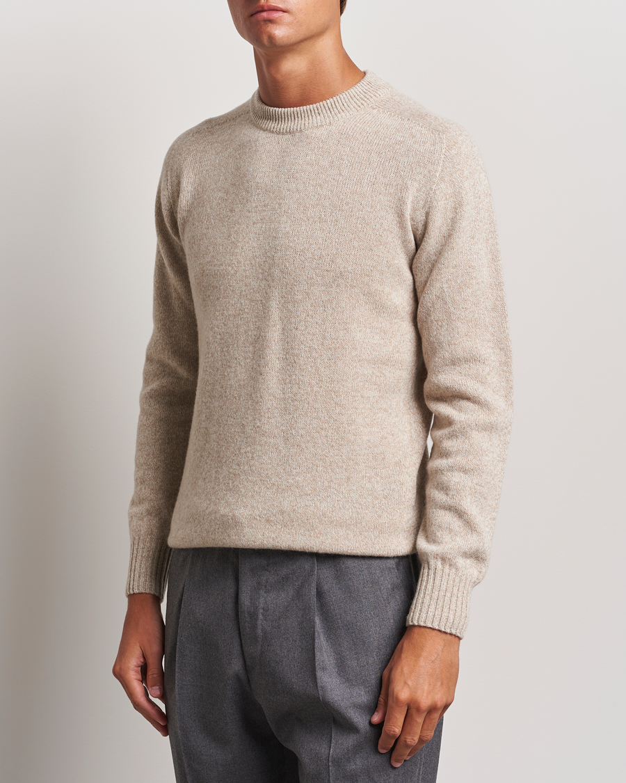 Homme | Pulls Et Tricots | Altea | Wool/Cashmere Crew Neck Pullover Beige Melange
