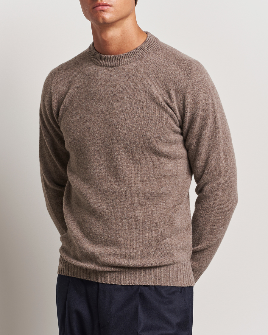 Homme | Pulls Et Tricots | Altea | Wool/Cashmere Crew Neck Pullover Taupe