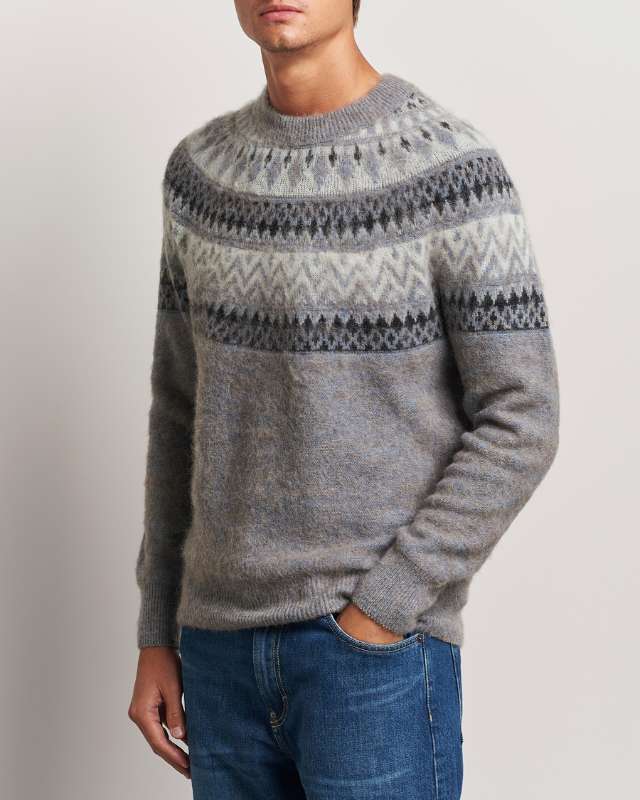 Homme |  | Altea | Wool/Cashmere Norwegian Sweater Grey