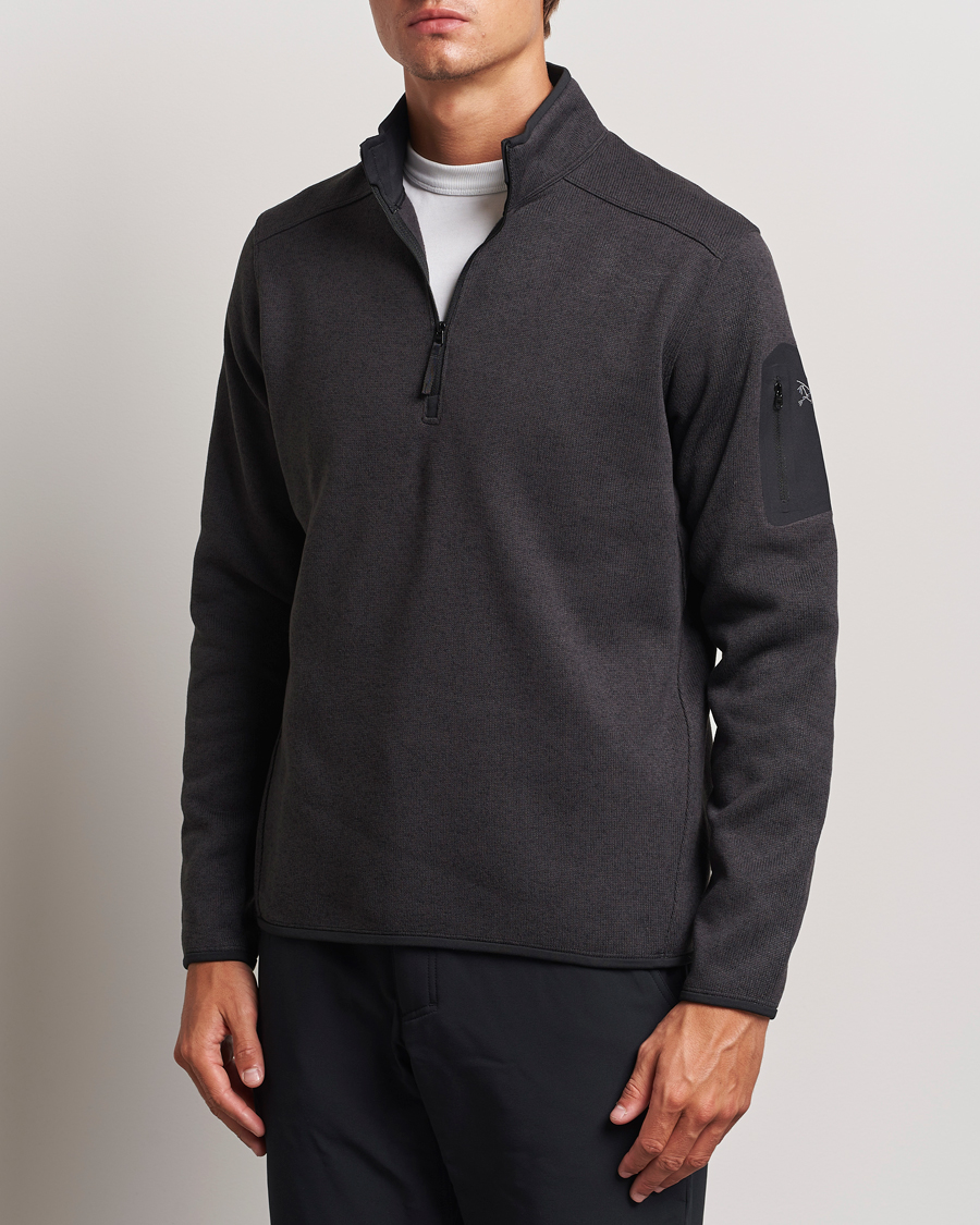 Homme | Pulls En Laine Polaire | Arc\'teryx | Covert Half Zip  Black Heather