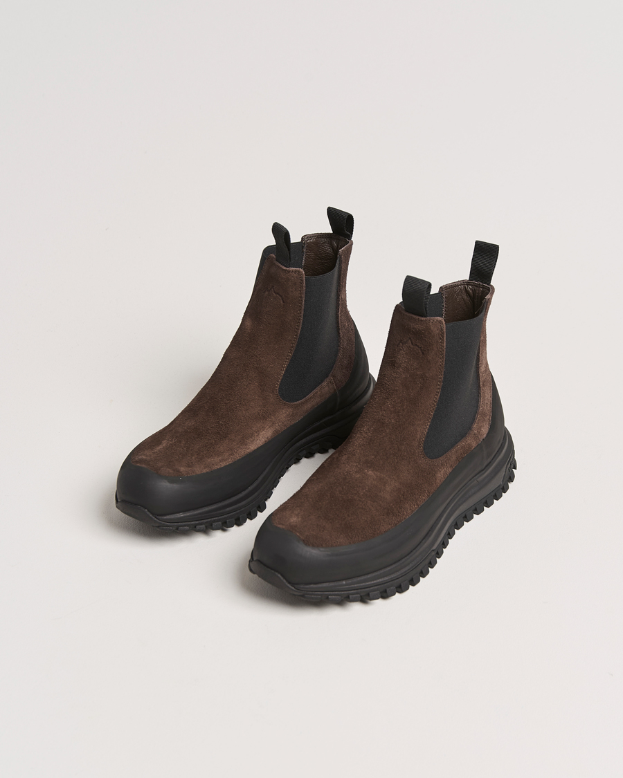 Homme |  | Diemme | Ramon Vibram Sole Chelsea Boot Dark Brown Suede