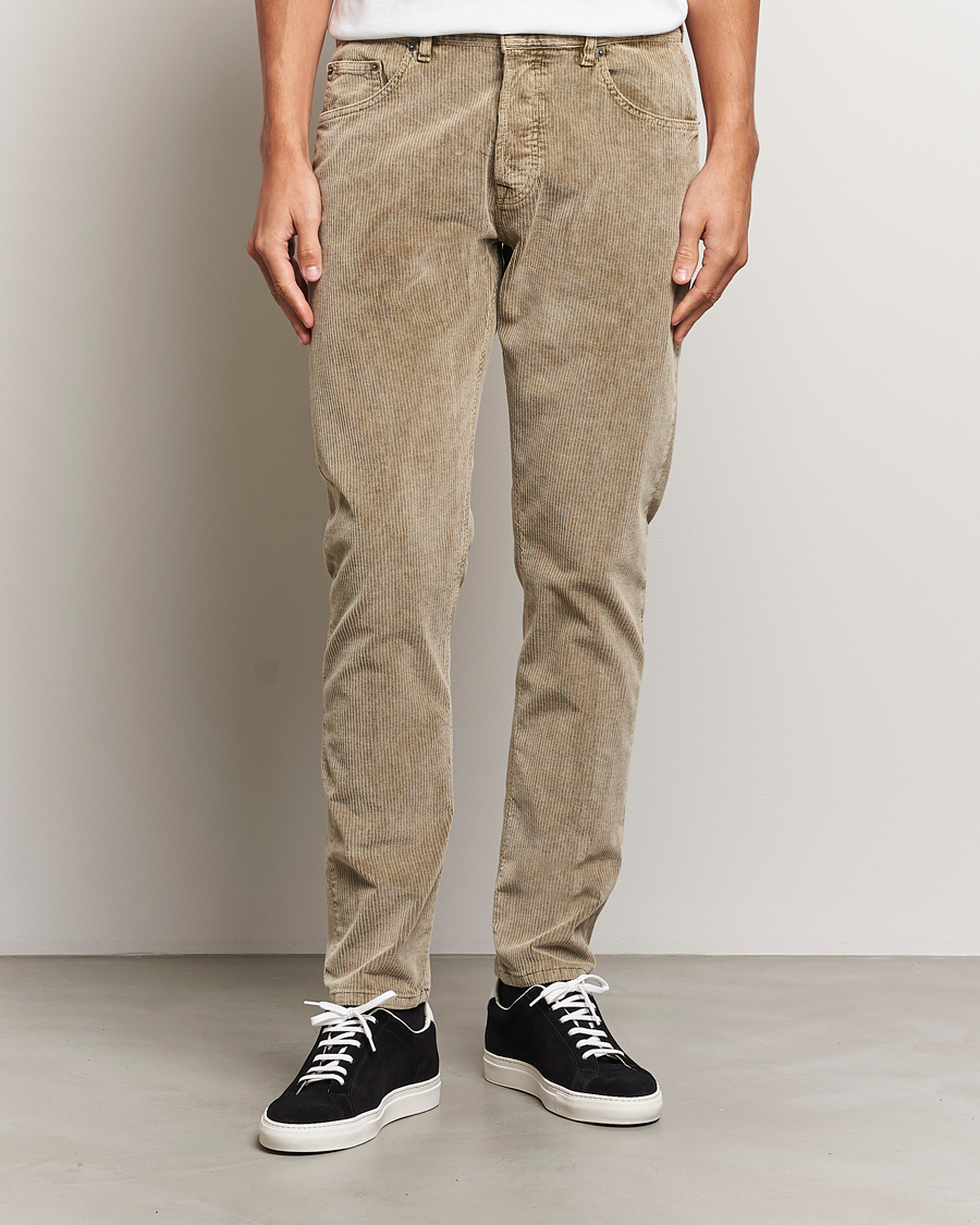 Homme |  | Dondup | Icon Corduroy Trousers Khaki