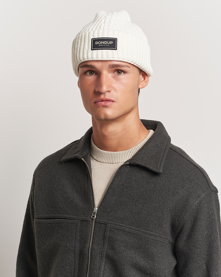 Homme |  | Dondup | Ribbed Beanie Off White