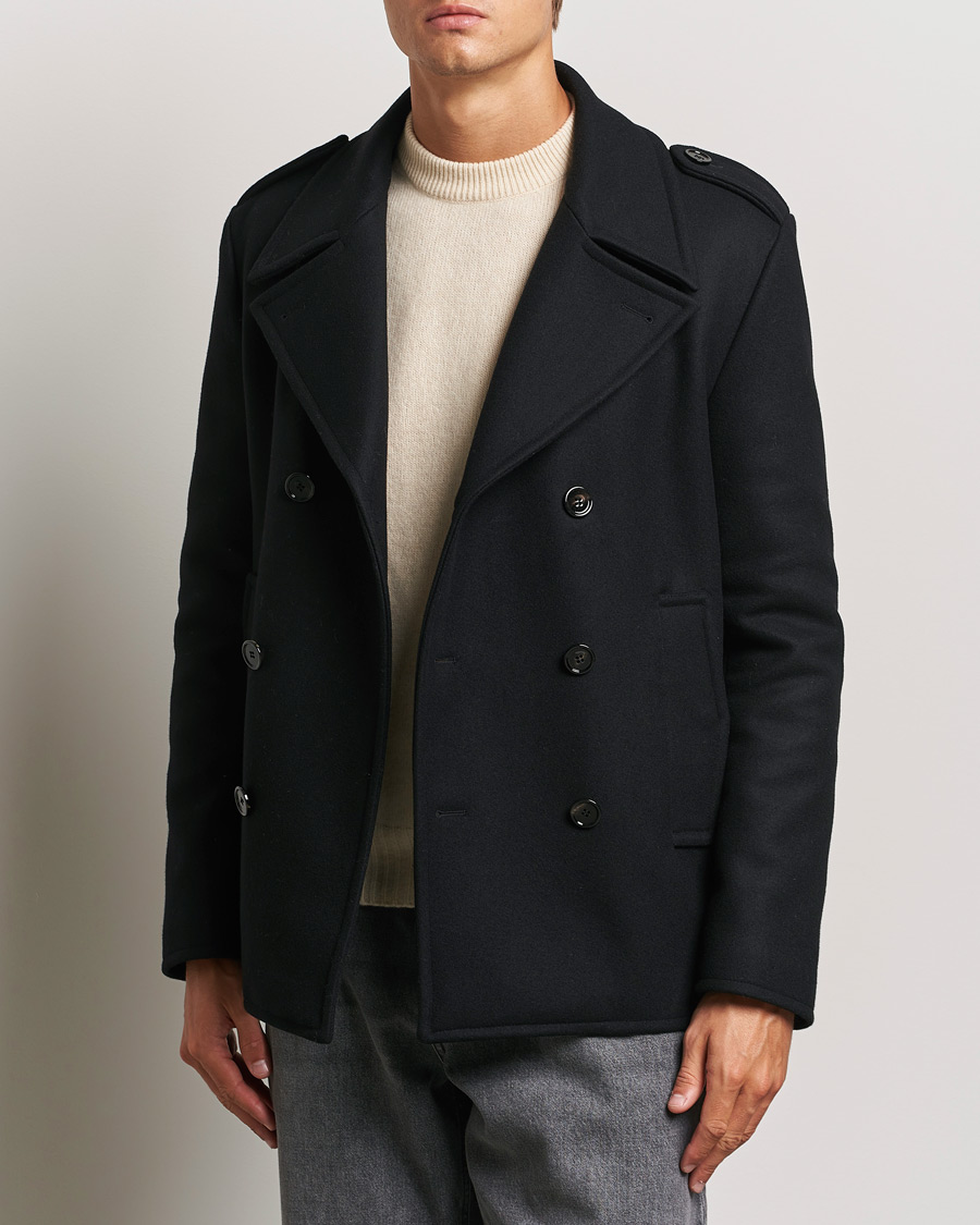 Homme | Vestes D'Automne | Dondup | Wool Peacoat Black