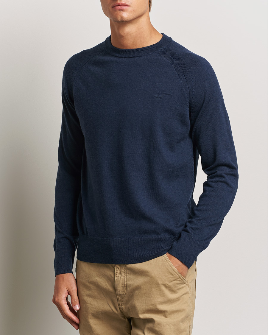 Homme |  | Dockers | Washable Merino Crewneck Navy Blazer