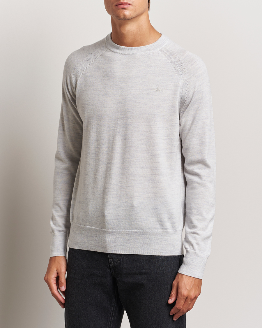 Homme |  | Dockers | Washable Merino Crewneck Light Grey