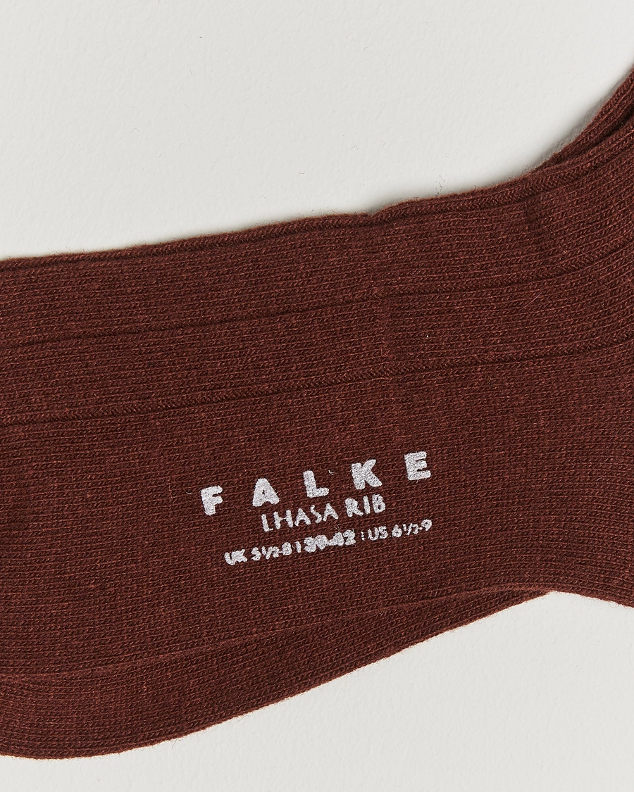 Homme |  | Falke | Lhasa Cashmere Socks Cinnamon Brown