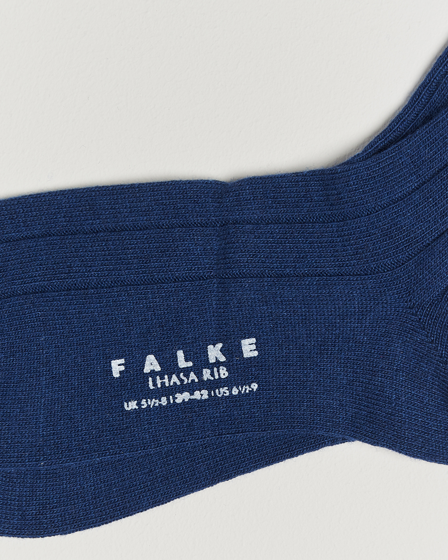 Homme |  | Falke | Lhasa Cashmere Socks Royal Blue