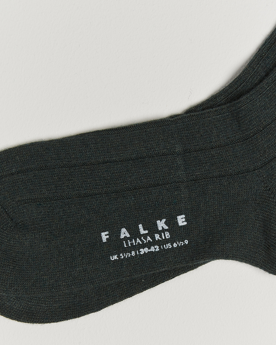 Homme |  | Falke | Lhasa Cashmere Socks Forest Green