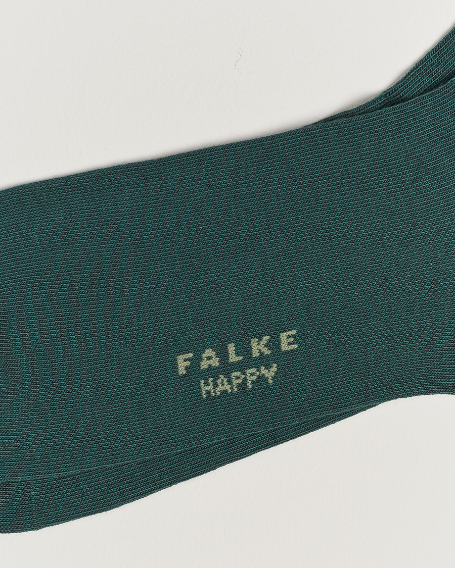 Homme |  | Falke | Happy 2-Pack Cotton Socks Hunter Green