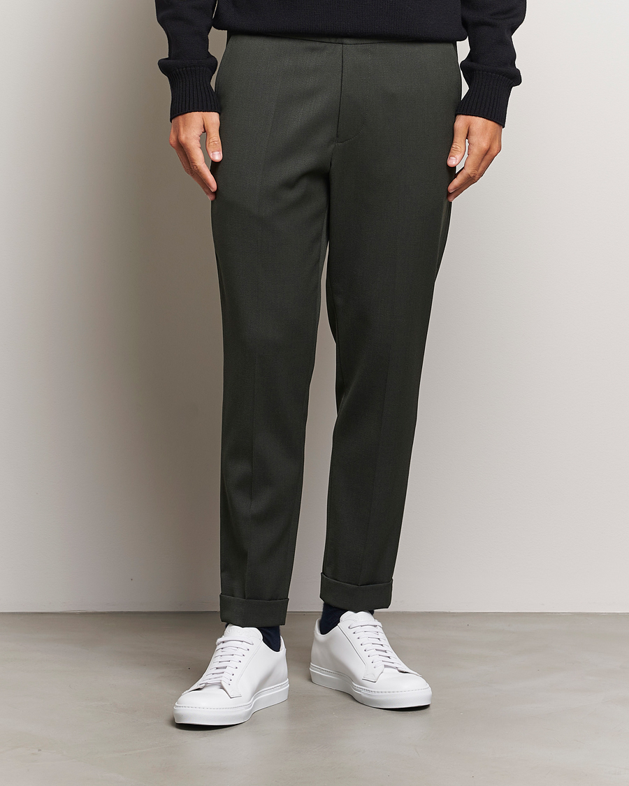 Homme |  | Filippa K | Terry Wool Trousers Green Melange