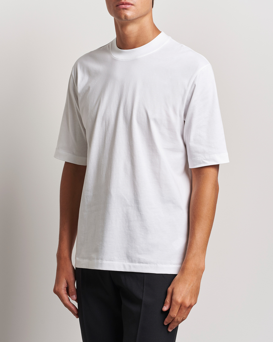 Homme |  | Filippa K | Mock Neck T-Shirt White